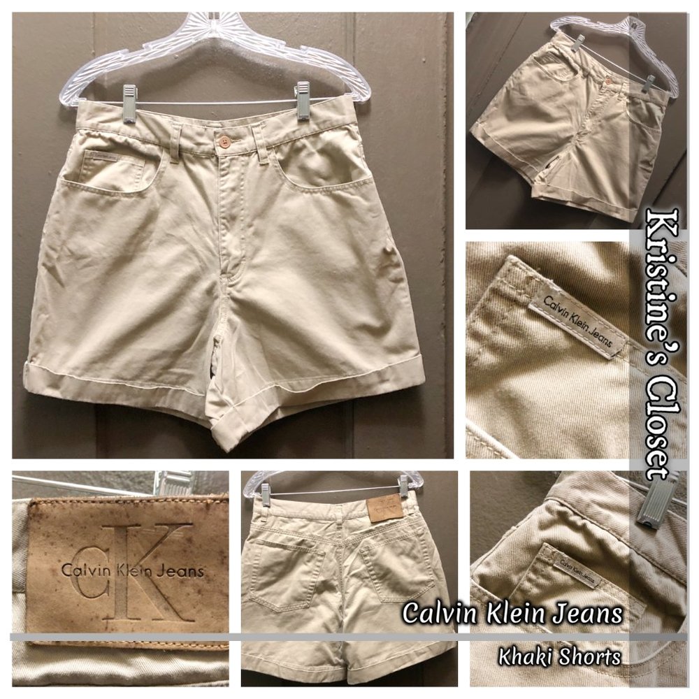 Calvin Klein Vintage Khaki Shorts - Size 12